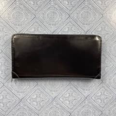 新品 高級 高品質 本革 牛革 レザー 長財布 黒 メンズ 男性のサムネイル