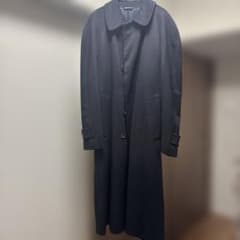 バーニーズニューヨーク ロング丈 チェスターコート ブラック カシミヤ