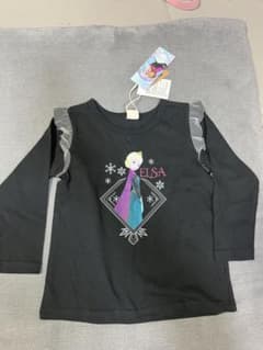 【新品、タグ付】Litte アナと雪の女王 エルサ 長袖カットソー 90cmのサムネイル