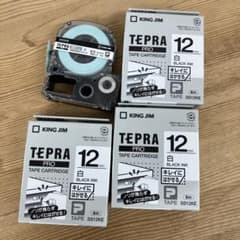 4個セットKING JIMテプラPROテープカートリッジ 12mm SS12KEのサムネイル