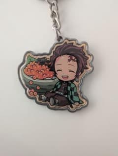 鬼滅の刃　ご当地北海道限定　★いくら丼　ダイカットメタルキーホルダーのサムネイル