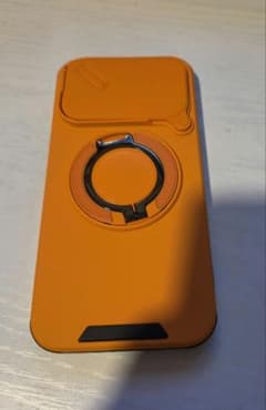 No.12 POCO F8 ULTRA ケース オレンジ カメラ保護 リング付きのサムネイル