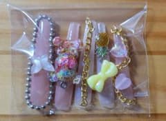 デコレーションネイルチップ 5個入り【大幅値下げ】のサムネイル