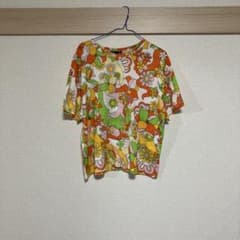 ZARA フラワープリント 半袖トップス S/Mのサムネイル