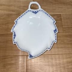 ◇ロイヤルコペンハーゲン プリンセスブルー リーフディッシュ 皿