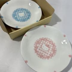 平成レトロ ハローキティ＆ディアダニエル ペアプレート 当時物 フルーツ柄 平成レトロ ハローキティ＆ディアダニエル ペアプレート 当時物
