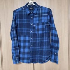 BEAMS ビームス パッチワーク ネルシャツ 長袖 Sのサムネイル
