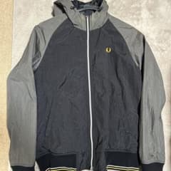 Fred Perry フード付きジャケット ネイビー/グレーのサムネイル