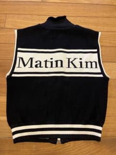 SPELL POINT STRIPE KNIT VEST IN BLACKのサムネイル