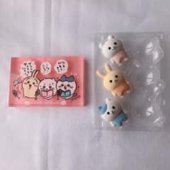 ちいかわ フロッキーフィギュア なんか似てるの なんとかバニア アクリルブロック ちいかわ なんとかバニア フロッキーフィギュア 3体セット&アクリル