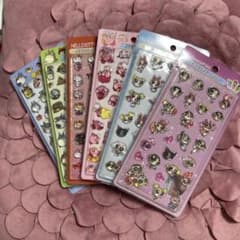 Mixed Character Jewelry Drop Stickers (Set of 6)