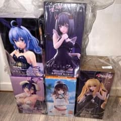 未開封】美少女フィギュア 5点まとめ売り 喜多川海夢 ロキシー 金色