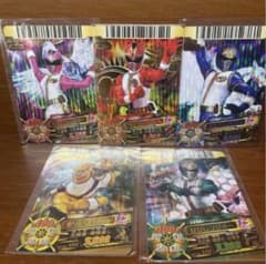 五星戦隊ダイレンジャー[スーパー戦隊バトル ダイスオーDX] カード 5枚