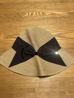 アシーナニューヨーク リサコ 麦わら帽子 黒リボン - メルカリ