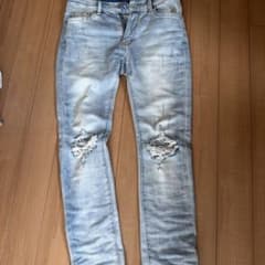 mnml ダメージデニムパンツ ライトブルー 30のサムネイル