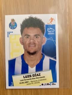 ルイス・ディアス Panini Liga Nos 2020-21 ステッカー