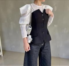 美品✨シーニュ cygne. Nelly フロントボタンビスチェ ベアトップ