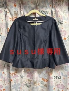 ローズティアラ ノーカラージャケット 46 7分袖のサムネイル