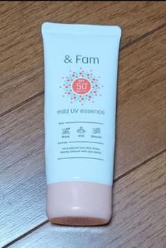 앤드 팜 마일드 UV 에센스 선크림 크림 & Fam