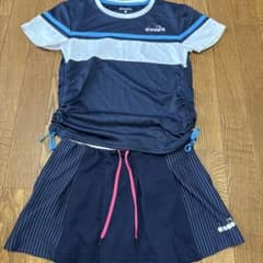 DIADORA テニスウェア 上下セット ネイビー Mのサムネイル