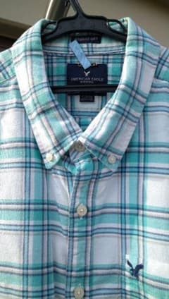 アメリカンイーグル　メンズ　XL 長袖チェックシャツのサムネイル