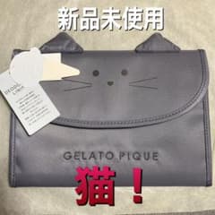 値下げ！ジェラートピケ　［猫］ジャバラ母子手帳ケース　サイズ　F  新品未使用のサムネイル