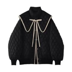 【大人気☆】Big collar cotton quilting coatのサムネイル