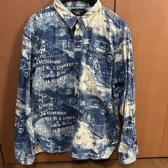 R  RＬインディゴワークシャツ　Lのサムネイル