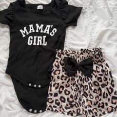 ベビー服 MAMA'S GIRL ロンパース レオパード柄 9-12Mのサムネイル