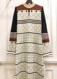 mame EYELET JACQUARD DRESS 18awのサムネイル