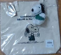 限定】スタバ スヌーピー トート バッグ ぬいぐるみ ミニ