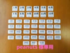 peanuts 様専用/日付、曜日カードセットのサムネイル