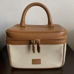 チーバッグchiiiibag バイカラーキャンバスバニティ camelのサムネイル