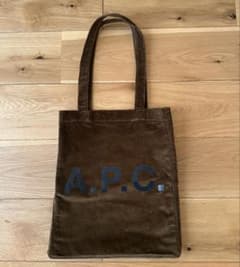 A.P.C. コーデュロイ トートバッグ ブラウンのサムネイル