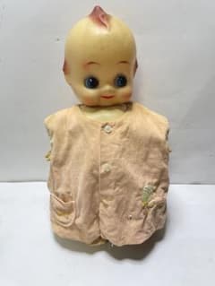 Vintage Kewpie doll, 40cm tall, soft vinyl, Showa era retro, antique, with wings.