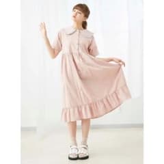 merry jenny ハイショクレースカラーシャツワンピースのサムネイル