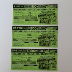南知多ビーチランド 入園料500円割引券 3枚セット 11/30迄のサムネイル