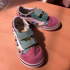 VANS 미키 탄생 90주년 기념 모델 키즈·베이비 스니커 13 cm