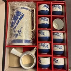 清水焼 陶泉作 急須 湯呑み 保温保冷ポット セット 昭和レトロ 魔法瓶 レトロ ハンド魔法瓶ポットと急須、湯呑みセット - メルカリ