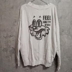 ジェイダ GYDA Vネック SMIRK BUNNY スウェット アイボリー Fのサムネイル