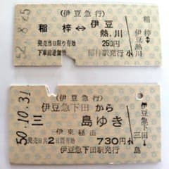 【未打刻ミップ】伊豆急行 全15駅 硬券入場券 コンプリート 昭和58年頃 伊豆急行昭和50年52年発行 硬券切符と 記念入場券の各2枚セットセット
