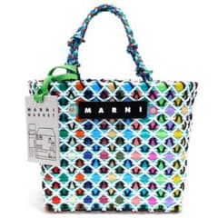極美品MARNI マルニマーケット ケーキバスケット ハンドバッグ トートバッグ