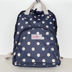 Cath Kidston キャスキッドソン リュック ネイビー 水玉 ドット - メルカリ
