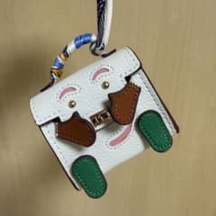 Brand new mini bag charm, AirPods case, coin purse, white.