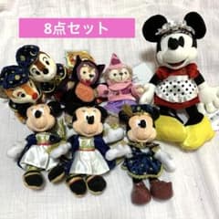 ミッキー・ミニー・ダッフィー・シェリーメイ・チップ・デールのぬいぐるみ8体セットのサムネイル