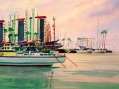 釣り船屋 水彩画 2015年 F6サイズ原画 釣り船屋 水彩画 2015年 F6サイズ原画 釣り船屋 水彩画 2015年 F6