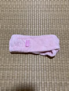 BANILA CO ピンク ヘアバンド 洗顔用 メイク用 タオル地のサムネイル