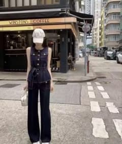 glance tokyo Gold Buckle Belt Vest Setup - メルカリ