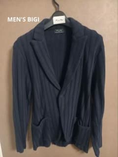 Men's Bigi メンズ ニットカーディガン テーラード型