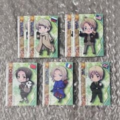 ヘタリア トレカ アメリカ、ロシア、イギリス、フランス、中国【原作絵